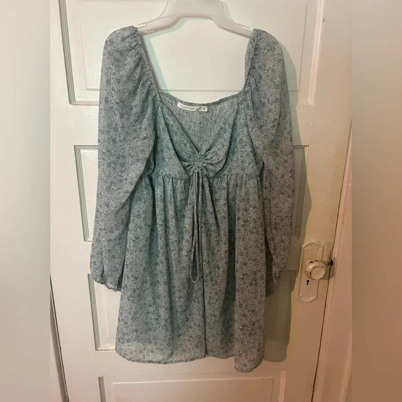 Altar'd State | Dresses | Altard State Green Floral Long Sleeve Dress |  Poshmark
